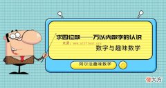 数字趣味数学题：求四位数——万以内数字的认识