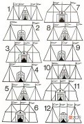 小学生智力测试题 12顶帐篷